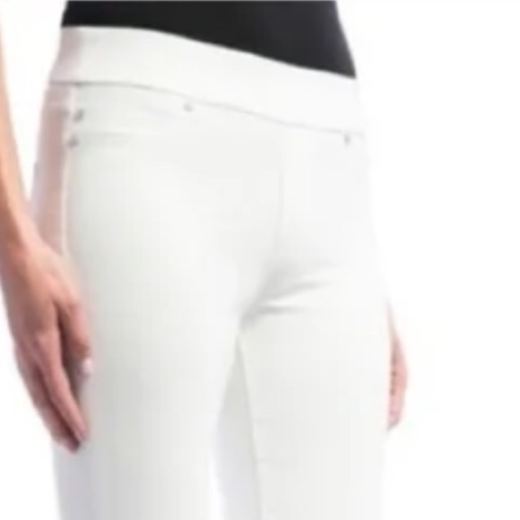 NWT Liverpool Los Angeles The Crop Pull-On Rolled Cuff Jeans white - Picture 4 of 16